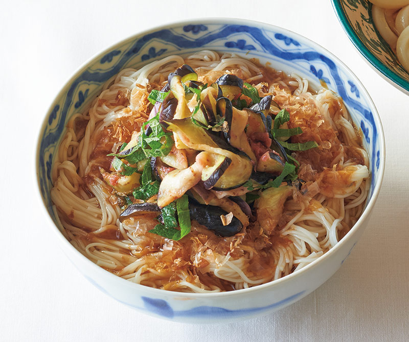 画像: 「なすの塩もみそう麺」のつくり方