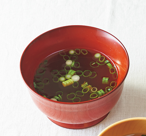 画像: 基本の甘くない麺つゆ+小ねぎ