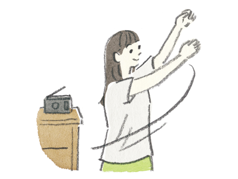 画像: 朝の楽しみ 02 ラジオ体操やヨガをする