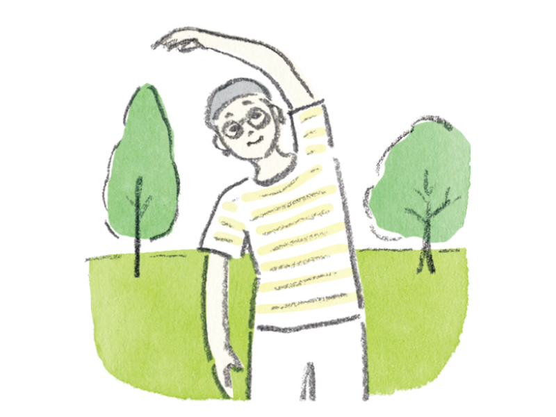 画像: 朝の楽しみ 02 軽いストレッチと体操