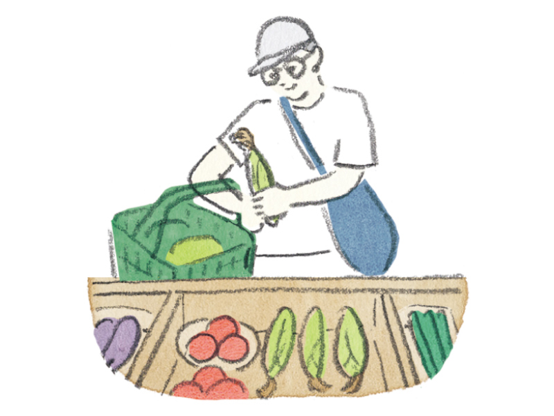 画像: 朝やる家事 03 散歩を兼ねた買い物