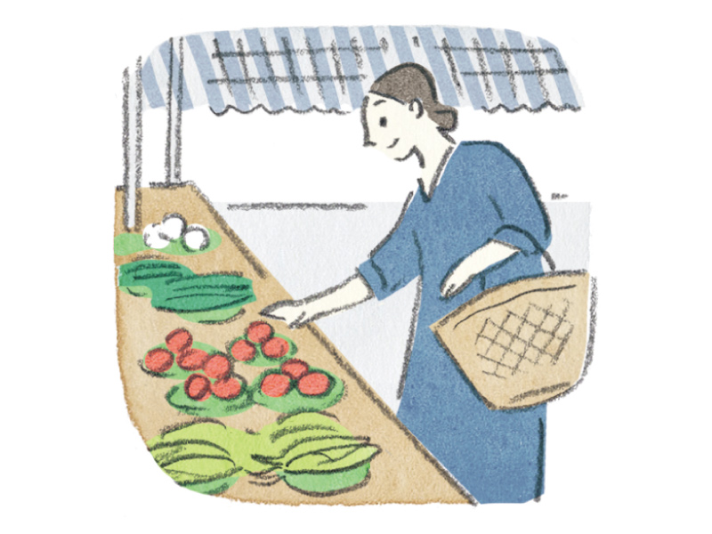 画像: 朝やる家事 04 直売所に野菜を買いに行く