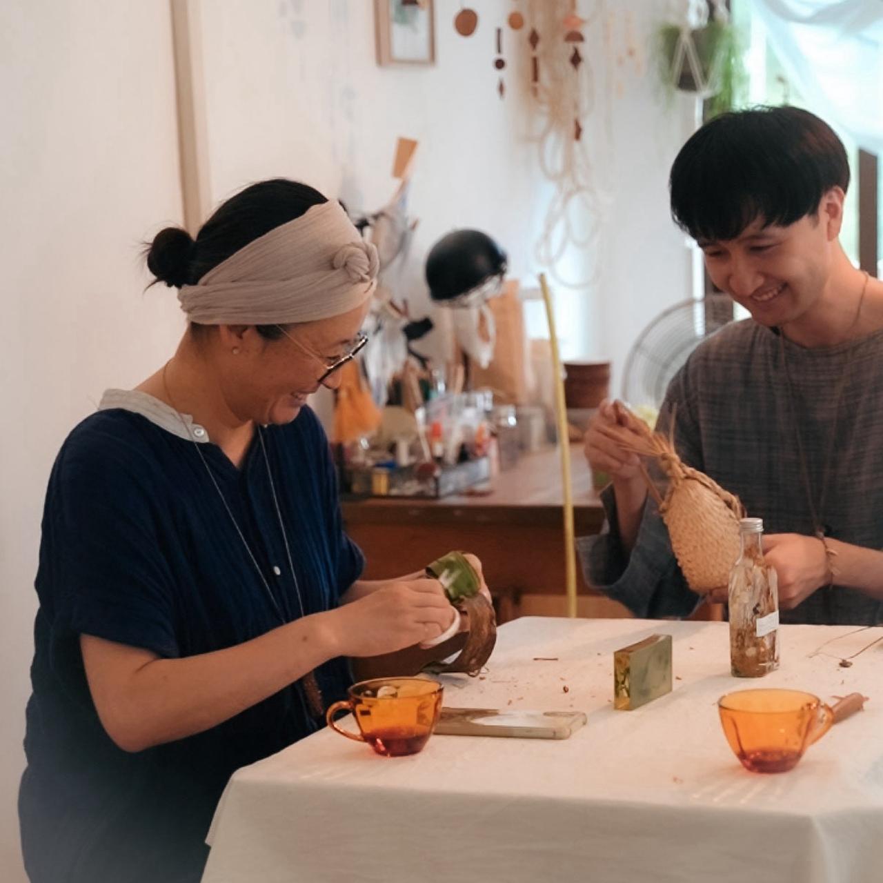 画像: 僕がcafcaさんのアトリエにお伺いしたときの1枚です