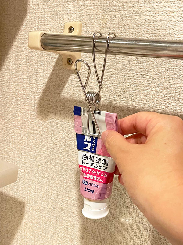 画像: 〈浮かせるアイデア その2〉 洗面所の歯磨き粉