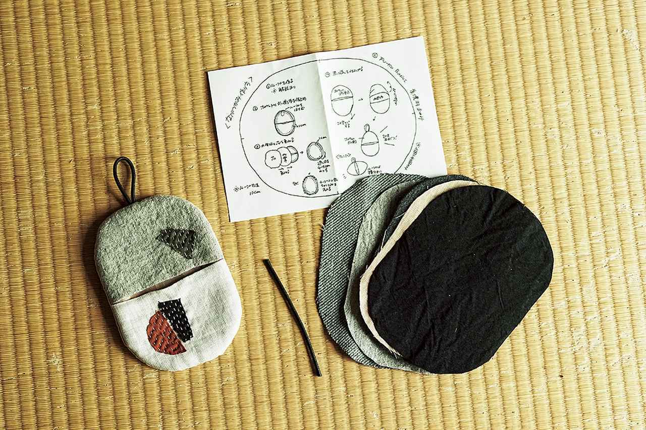 画像: 教室やワークショップで配る、鍋つかみの手づくりキット