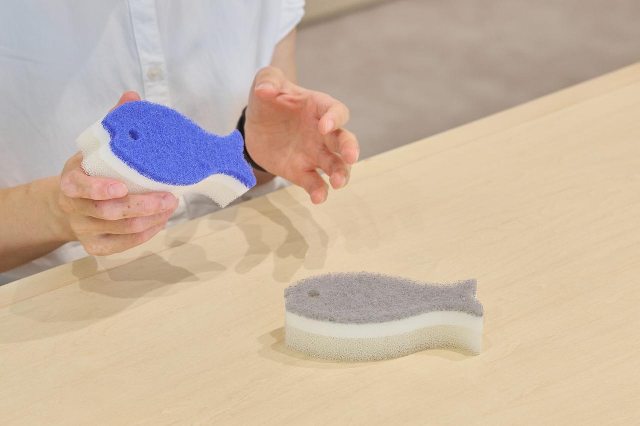 画像: 「おさかなスポンジ」は耐熱温度が70℃で、熱湯消毒はNG