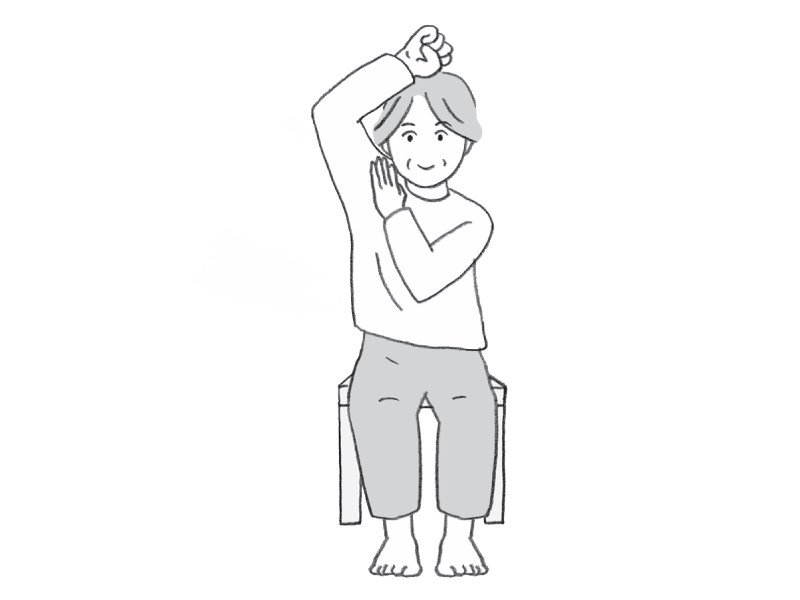 画像2: さすってから回す 肩のほぐし方