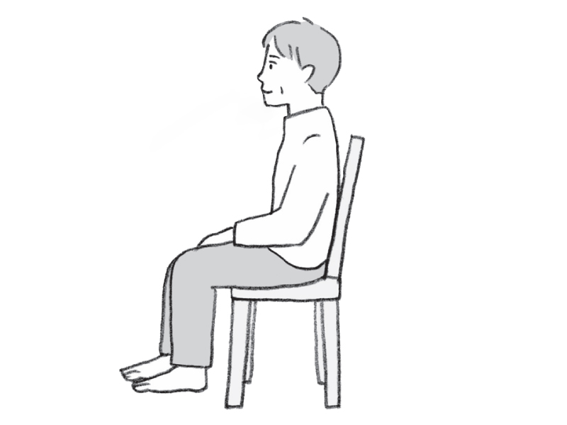 画像: 1．腰にやさしい座り方