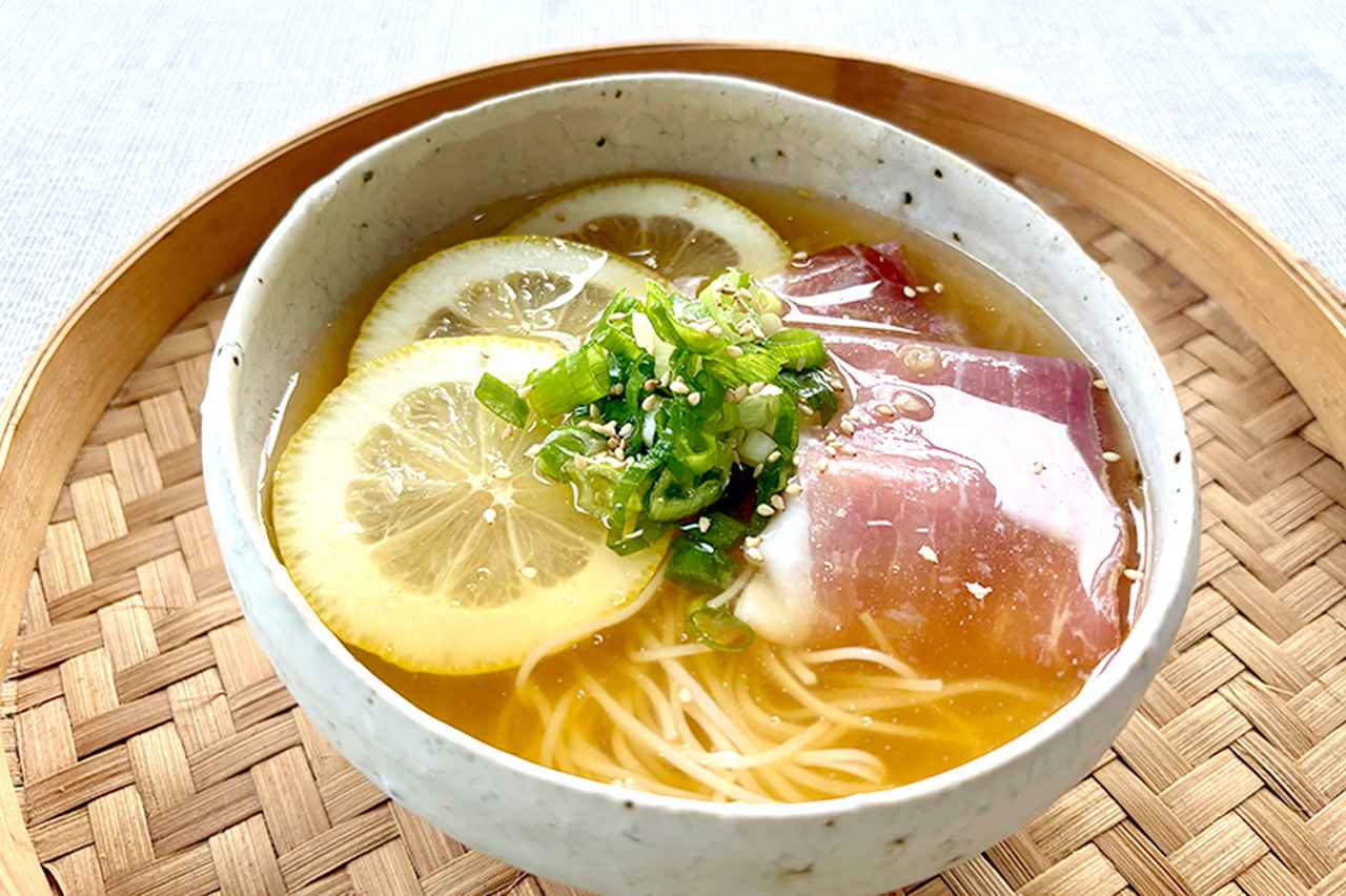 画像: 「鶏がらレモンそうめん」のつくり方