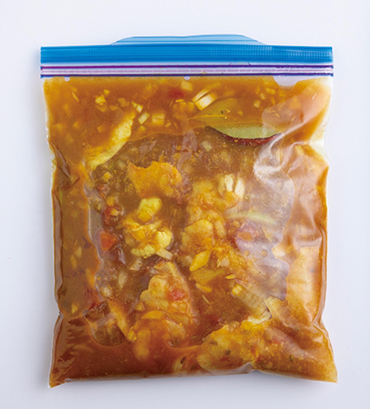 画像: カレーの香りもしっかりしみ込む。鶏肉のほか豚肉や牛肉、カジキマグロなどお好みで