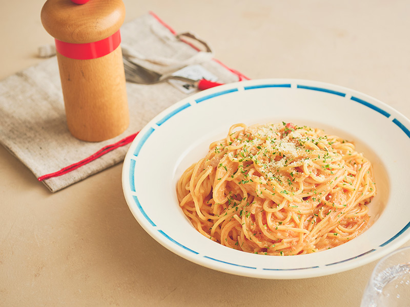 画像: ワンパンでツナとトマトのクリームパスタ風