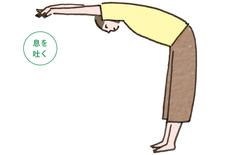 画像: おなかに力を入れる