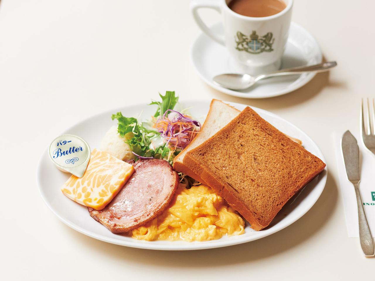画像: 京都でしか味わえない!名喫茶「イノダコーヒ」の三条店限定モーニング。トーストにベーコン、スクランブルエッグの“気軽な朝食” - 天然生活web
