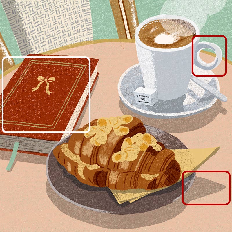 画像3: 3つのまちがいを探してください