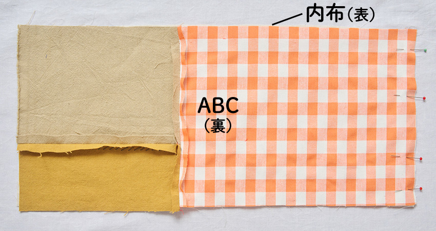 画像3: まち針でとめたところ