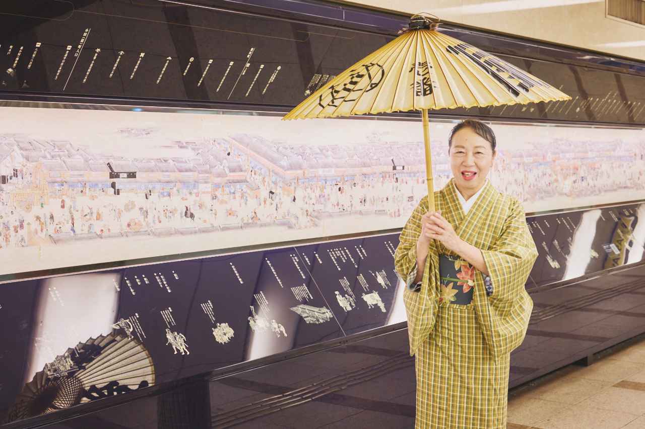 画像: 見どころ01 江戸時代に話題を集めた越後屋の「番傘」