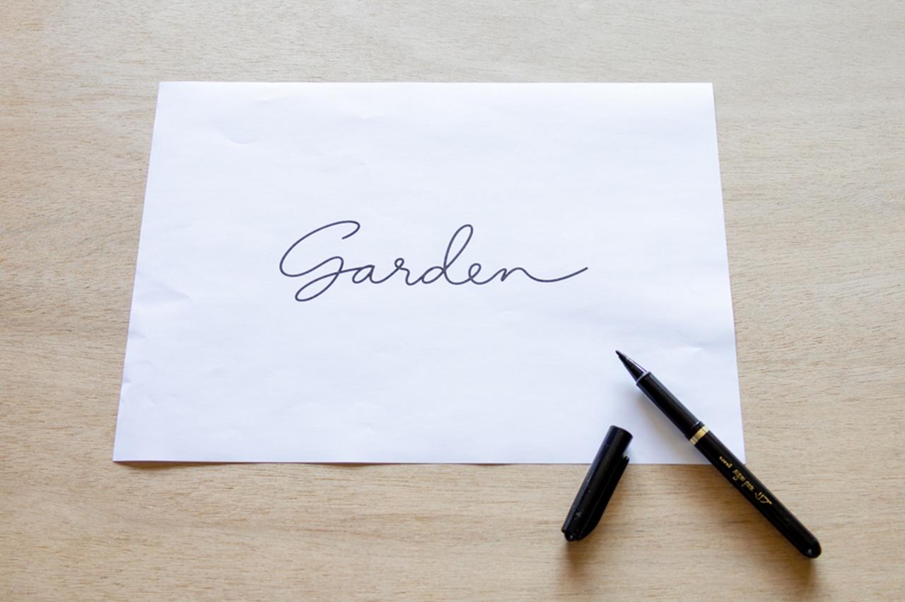 画像: 「Garden」に限らず、自分の好きな言葉で。飾る場所を思い浮かべながら文字を選ぶのも、楽しい時間です