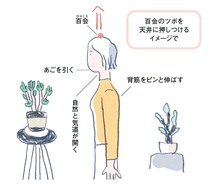 画像: 02 背筋をピンと伸ばす