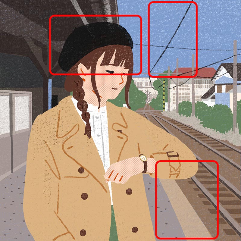 画像3: 3つのまちがいを探してください