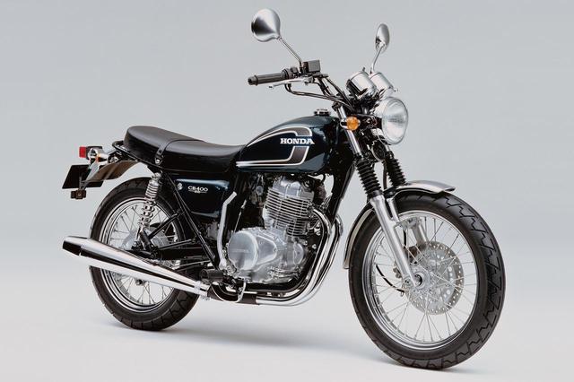 画像: CB400SS(2001) ヤマハSR400の対抗馬として登場したシングルスポーツ。ネオスクランブラーとして1998年に発売されたCL400をベースに、タンク、ハンドル、シート、マフラー、タイヤを変更してオンロード適性を向上。始動はキックのみ。