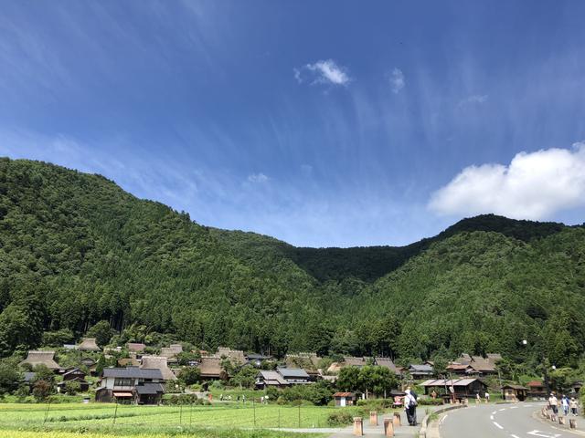 画像: かやぶきの里へ到着