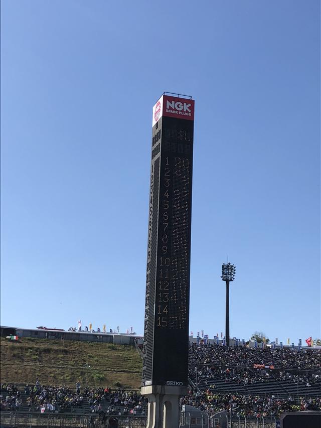 画像1: こちらの掲示板には現在の順位が表示されています。