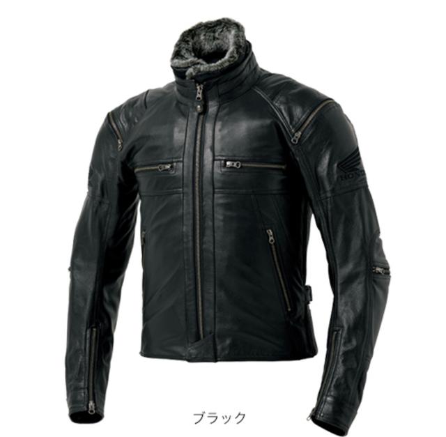 画像: Hondaライディングギア/レザー・ボアジャケット/ブラック ¥53,000 +税(Size:M,L,LL) www.honda.co.jp