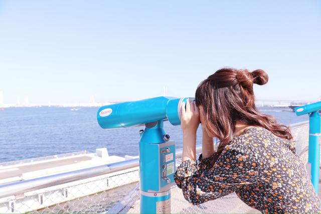 画像3: 大桟橋で海とみなとみらいを見渡します