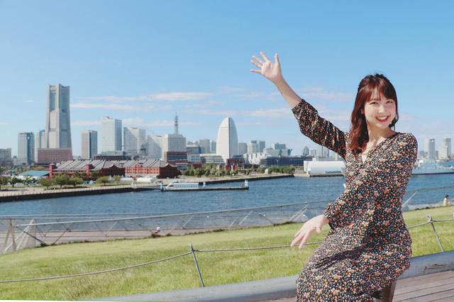画像1: 大桟橋で海とみなとみらいを見渡します