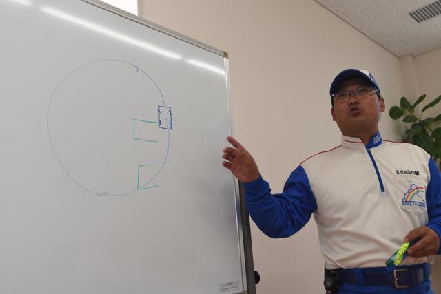 画像2: さあ、実践!その前に車庫入れのコツを教えてもらいました!