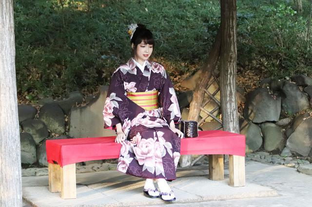 画像8: 大人可愛い着物でお出かけ♪小石川後楽園にて令和の秋を感じる【声優・西田望見のA Little♡Rider @モンキー125 バナナイエロー】