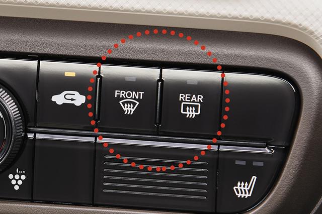 画像: デフロスター(左)とデフォッガー(右) www.honda.co.jp