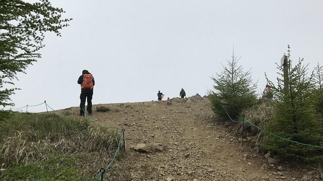 画像10: いざ、入笠山の山頂へ! しかし悪天候で周囲は真っ白……