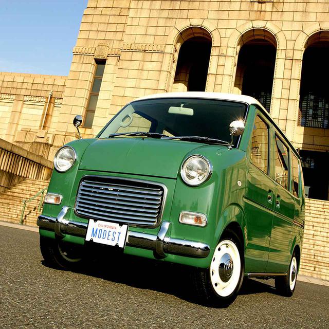 画像: モデストカーズでカスタムされた軽自動車エブリイベースの「ピコット」。