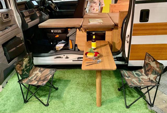 画像2: ダイレクトカーズ「リトリートミニ」 N-VANベースの軽バン車中泊カー!