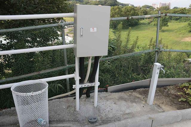 画像1: 屋外にも快適設備が完備されている