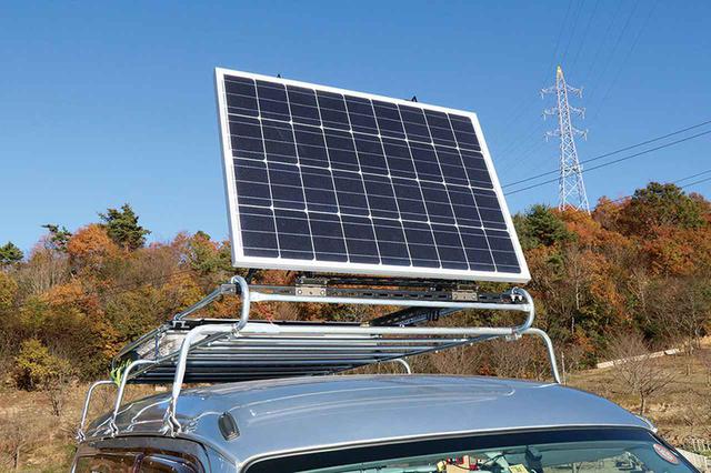 画像3: 可変式のソーラーパネルで、電気の確保は万全! 災害にも備える