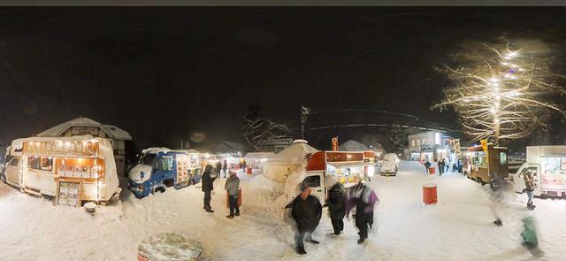 画像: 真ん中に写っているパオがHanabi Bar mathuri (撮影機:RICOH THETA SC2)