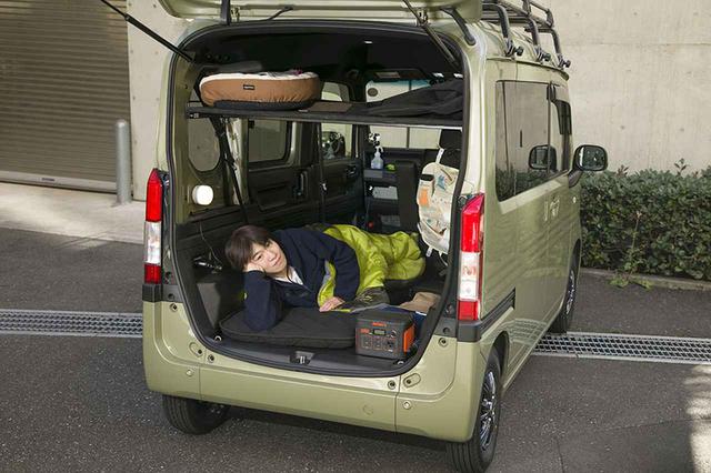 画像12: 小田原ドラゴン先生の愛車・N-VANの車中泊装備は!?