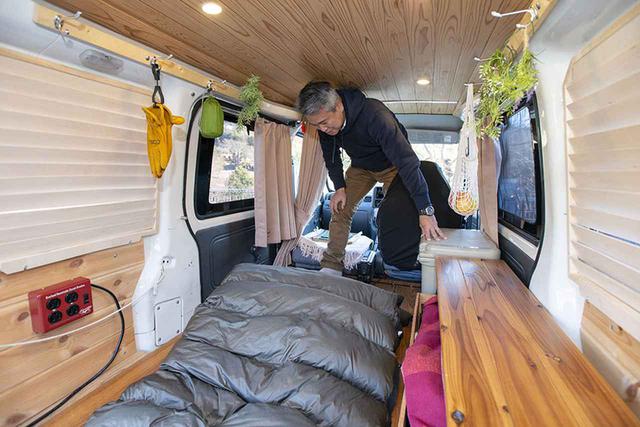 画像3: カフェ杉に登山用マット+寝袋