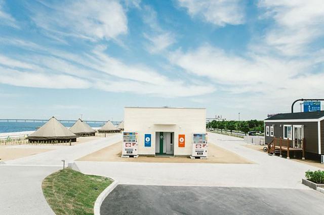画像2: 海が目の前! 大阪の都市型キャンプ場内に開設!