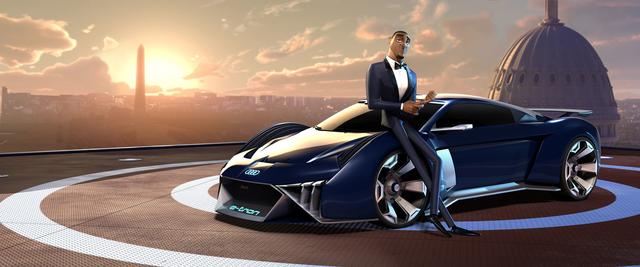 画像1: 「アウディRSQ e-tron」がアニメーション映画に登場