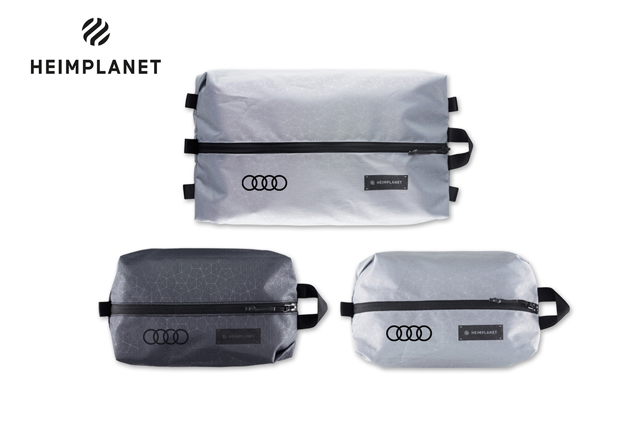 画像: Audiロゴ入りHEIMPLANETのポーチ3点セット