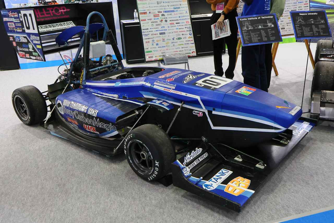 画像: 学生フォーミュラ日本大会2025のICVクラスで優勝した京都工芸繊維大学のマシーン。