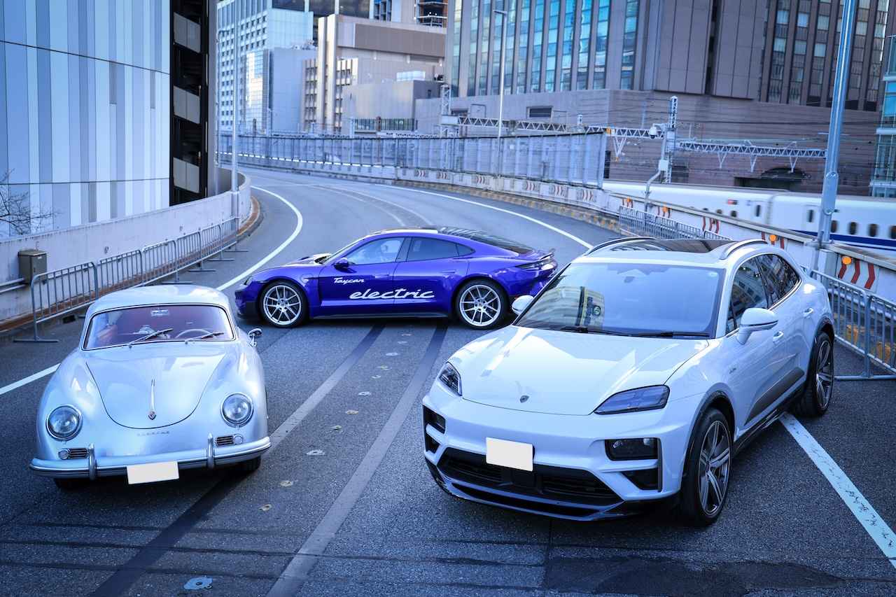 画像: 「LUFT TOKYO」会場には、Porsche356ともに最新のPorsche MacanおよびTycanも展示された。
