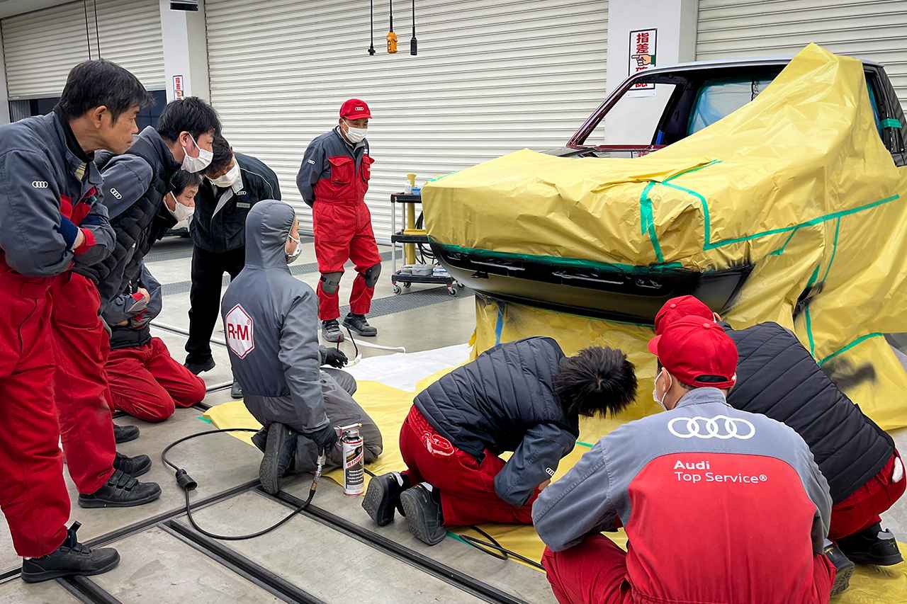 画像: いつも総出でCaddyを仕上げてくれた。
