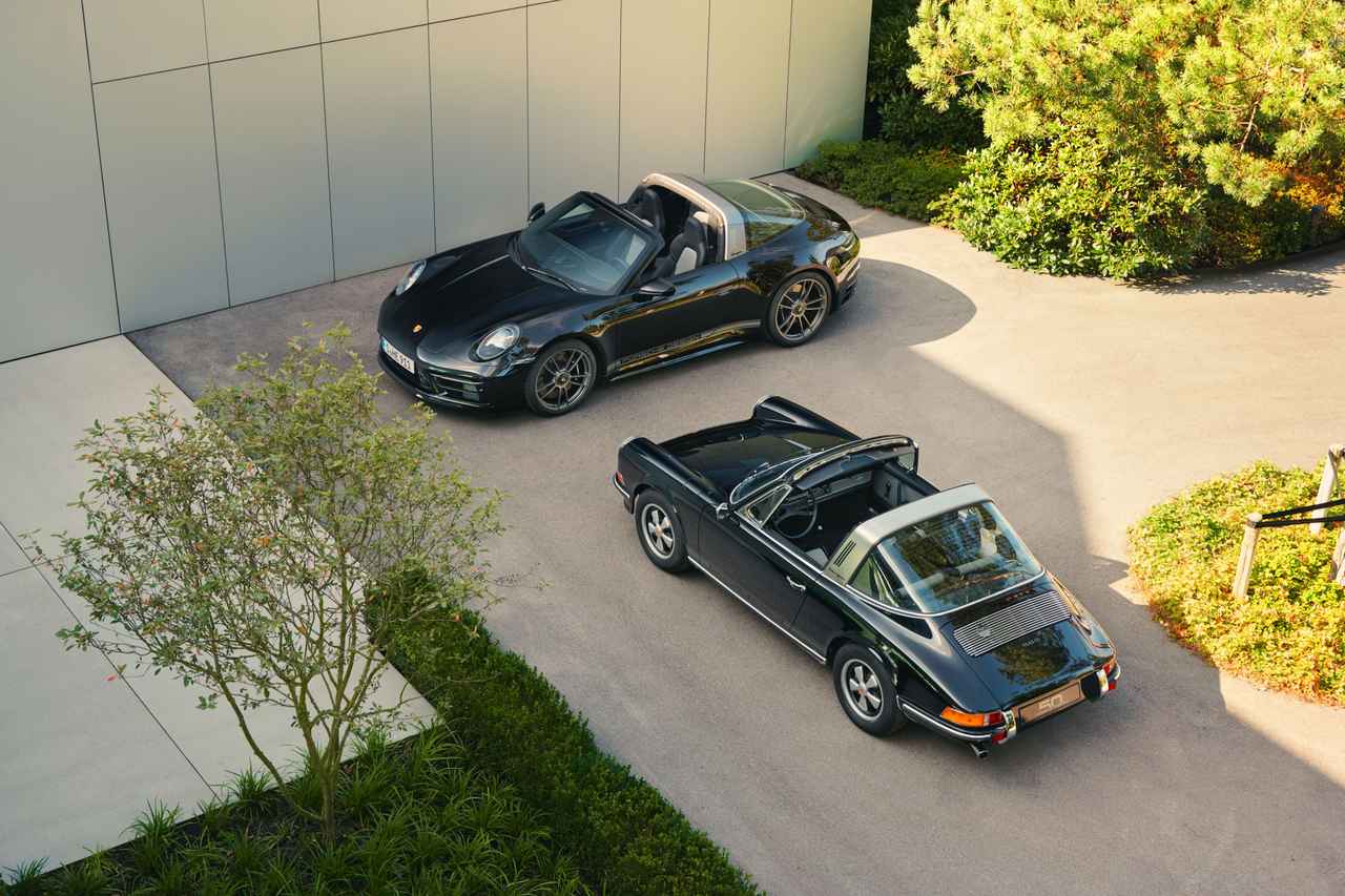 画像: 901型のTargaと992.1型を並べると、当時のイメージを絶妙に受け継いでいることが分かります。
