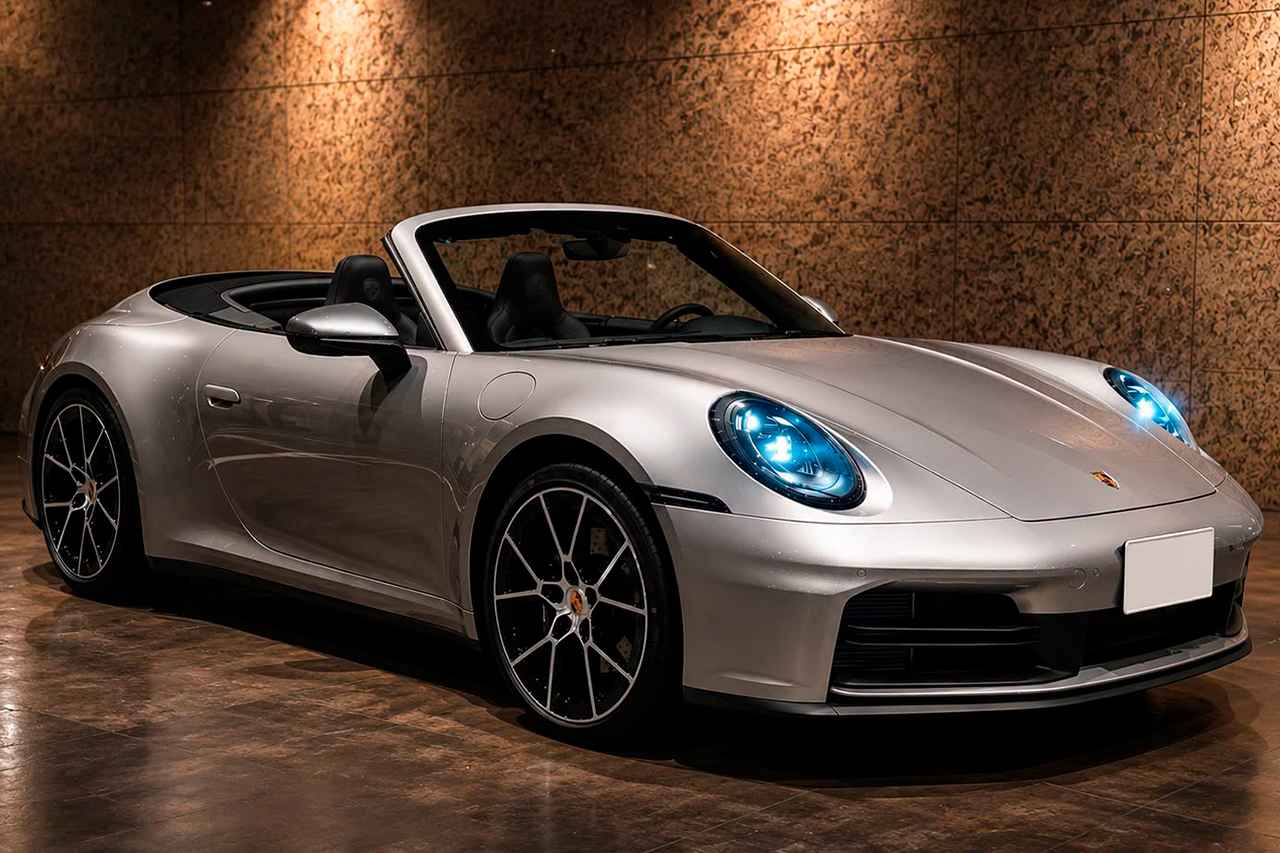 画像: 現在のフェル号ポルシェである、911 Carerra T Cabriolet(992.2)。ボディカラーはGTシルバーメタリック。