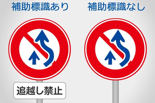 画像: 自動車教習所で必ず習うこと。この二つの標識は意味がまるで違います。わかるかな?