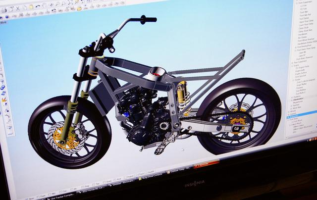 画像: ハワートンモータースポーツの手でCAD(Computer Aided Design)によって全体像が設計される過程。 stusshots.blogspot.com